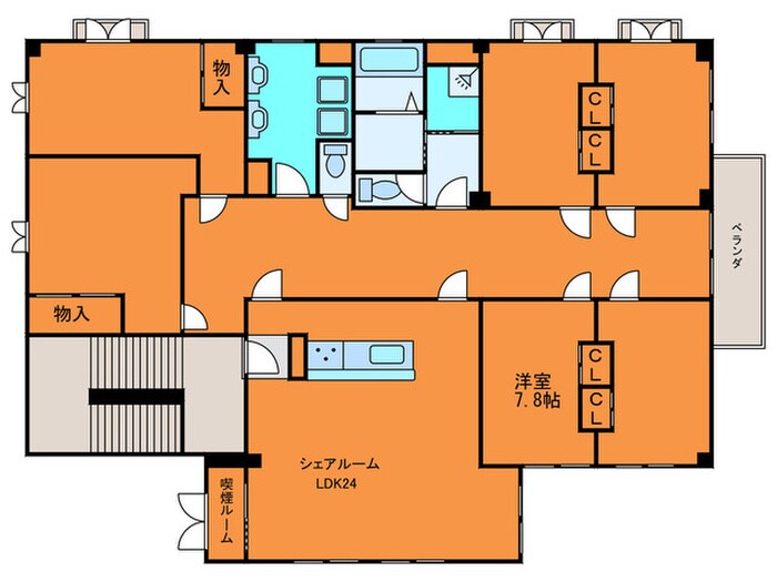 LAPORT　Ｓｈａｒｅｈｏｓｅの物件間取画像