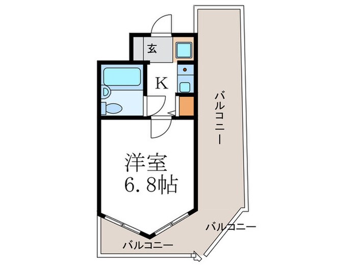 デ・リード御所北の物件間取画像