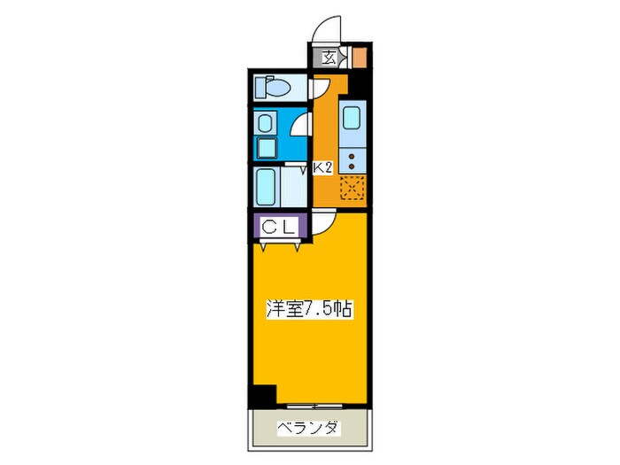 フォンテーヌ加賀屋の物件間取画像