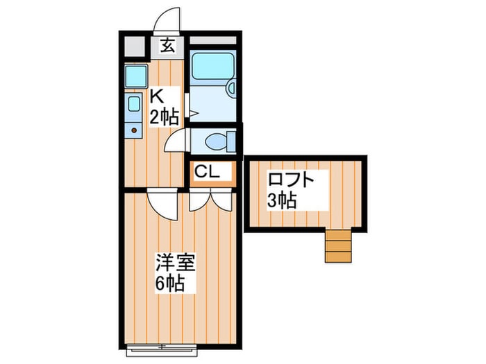 クロワアルハイツの物件間取画像