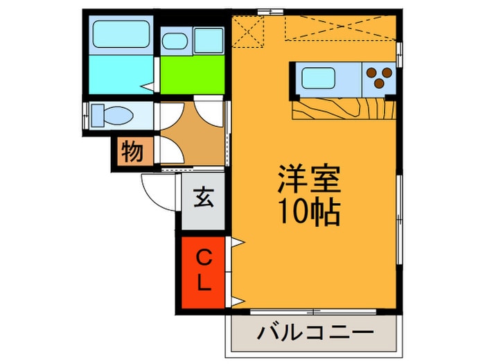 グレ－ス放出の物件間取画像