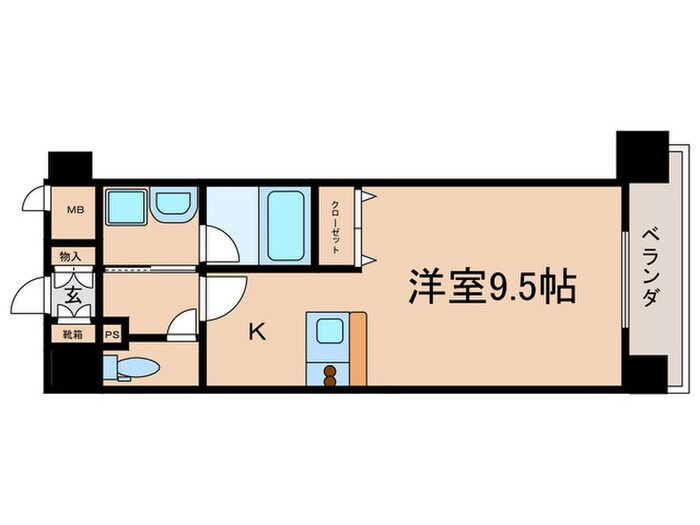 ベラジオ烏丸御池Ⅱ（５０２）の物件間取画像