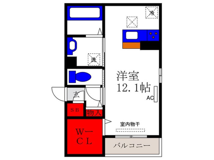 D-room中桜塚の物件間取画像