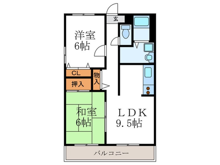 サザンプラミ－の物件間取画像