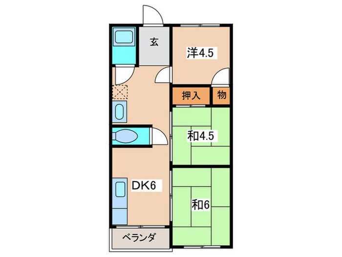 巽ハイツの物件間取画像