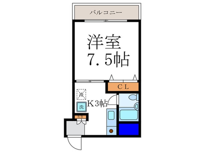 コスモハイツ千本の物件間取画像