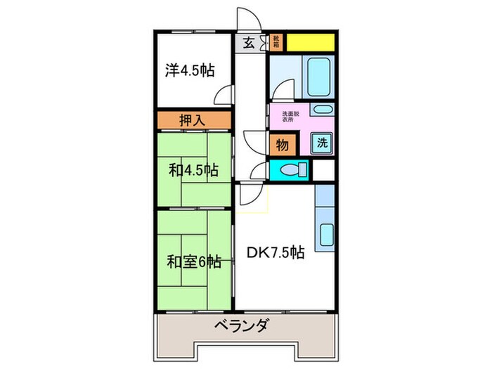 レジデンス向陽の物件間取画像