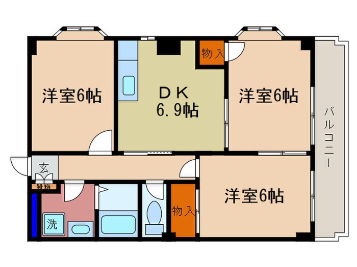 マロ－ド月輪の物件間取画像