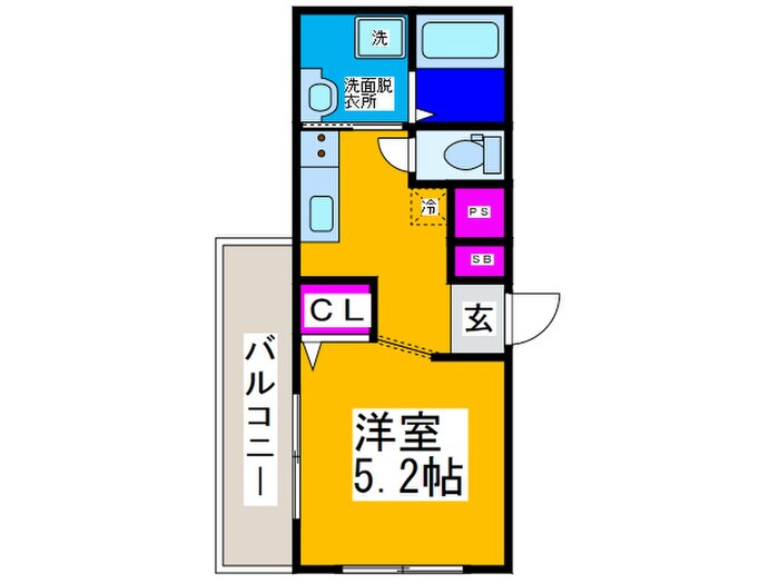 ヴェッセル背戸口の物件間取画像