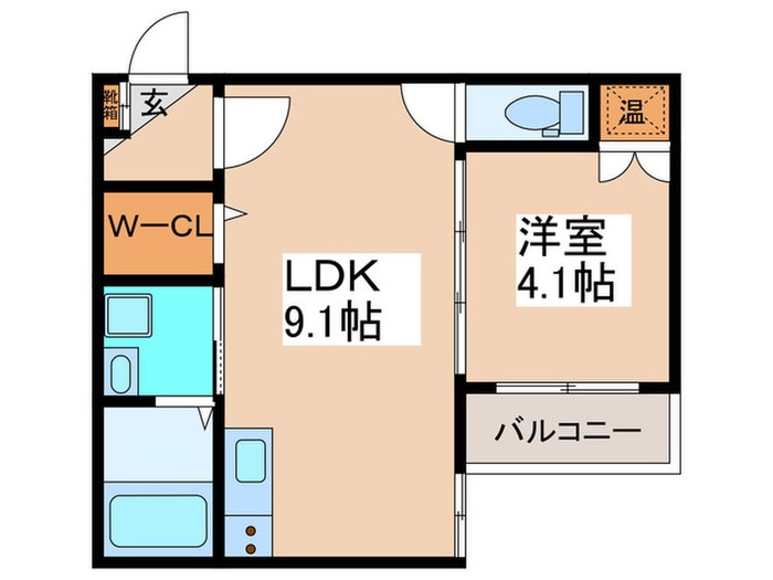 F Egeria SEAMの物件間取画像