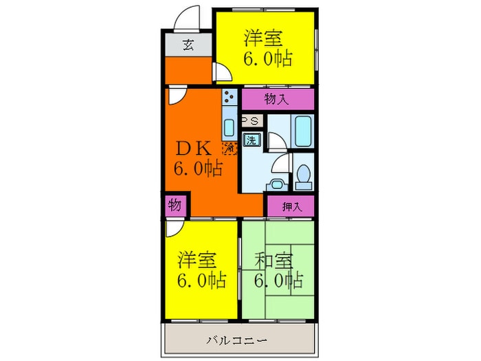 第2ヨシムラコーポの物件間取画像