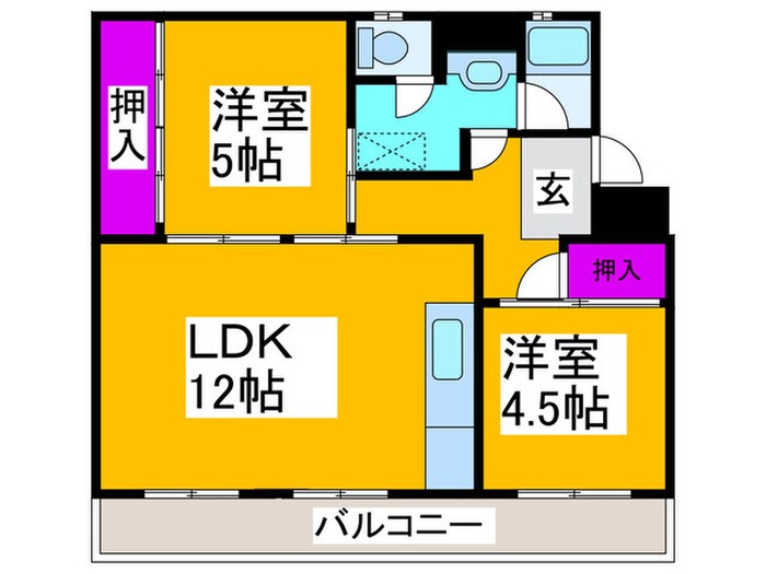 ヴィラナリー千代田１０号棟の物件間取画像