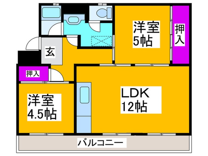 ヴィラナリー千代田１０号棟の物件間取画像