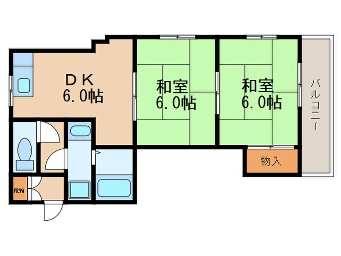 メゾンビスタの物件間取画像