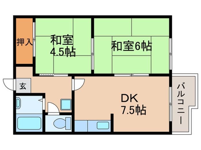 コーポToshiの物件間取画像