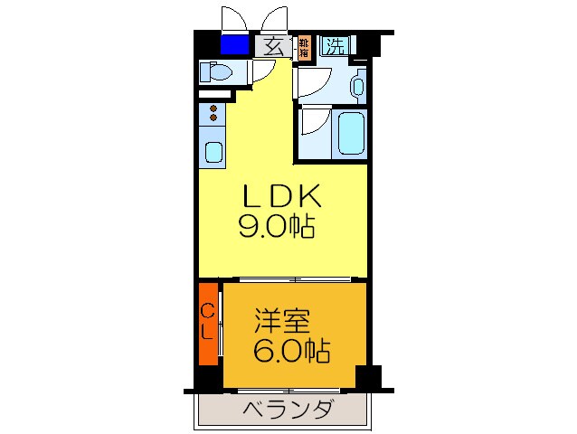 大橋マンション５番館の物件間取画像