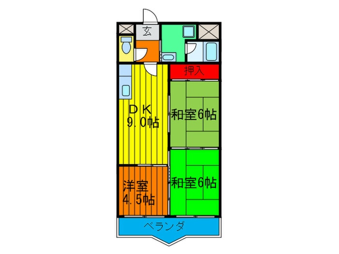 ＳＵＮミネマツの物件間取画像