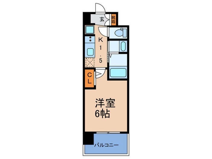 ｴｽﾃﾑｺｰﾄ大阪WESTⅡ(1310)の物件間取画像