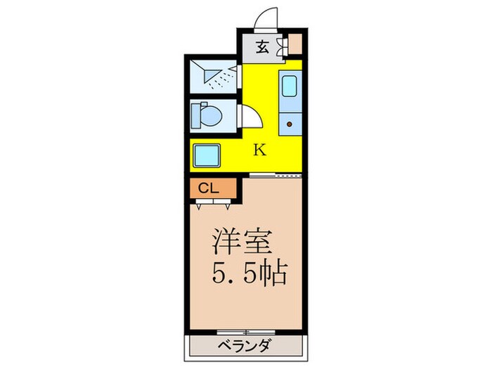 ハッピーハイツの物件間取画像