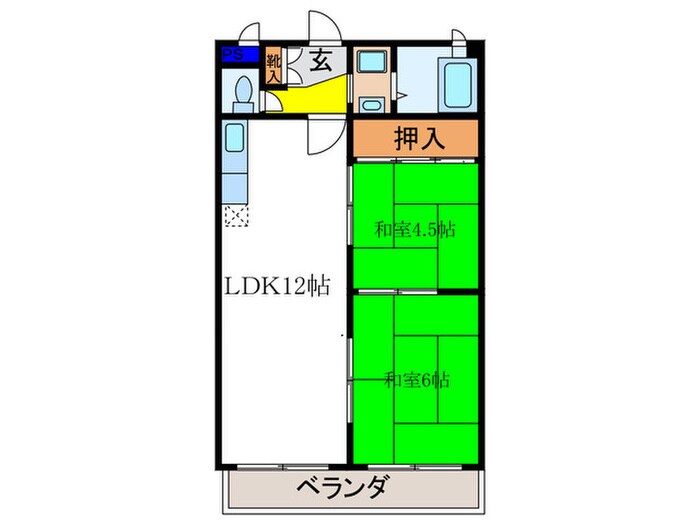 シャトー高野の物件間取画像