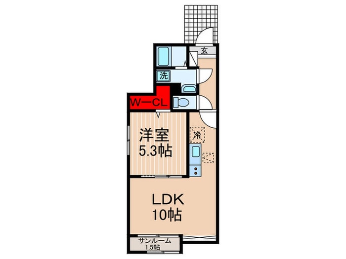 パルティール　ｄｅｕｘの物件間取画像