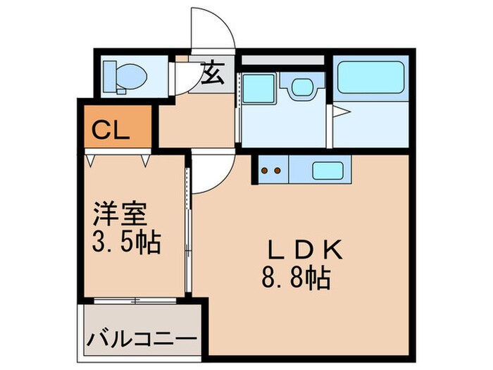 フェリーチェ神崎川の物件間取画像