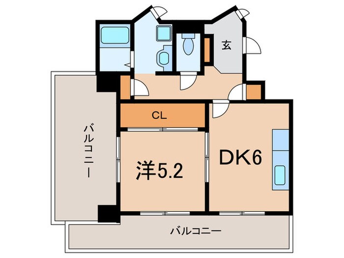 ロイヤルハイツ大内の物件間取画像