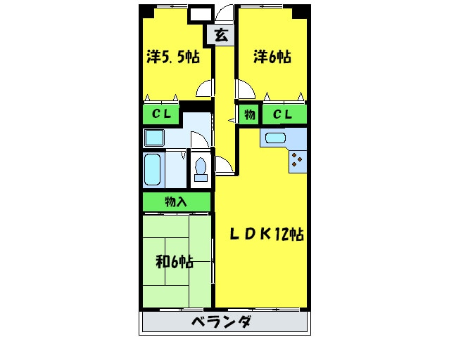 サザンコ－ト堺の物件間取画像