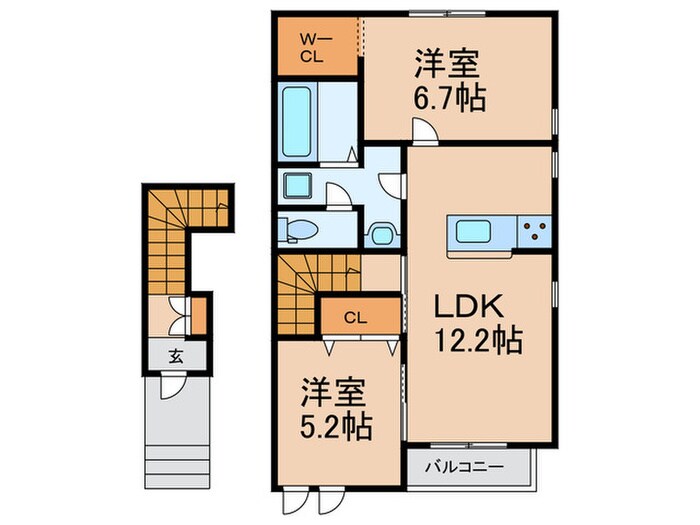 グランジュール文の里の物件間取画像