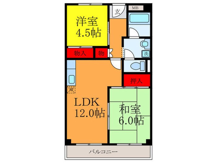 ロイヤル千里丘の物件間取画像