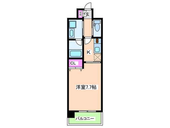 FRENCIA　NOIE難波南の物件間取画像