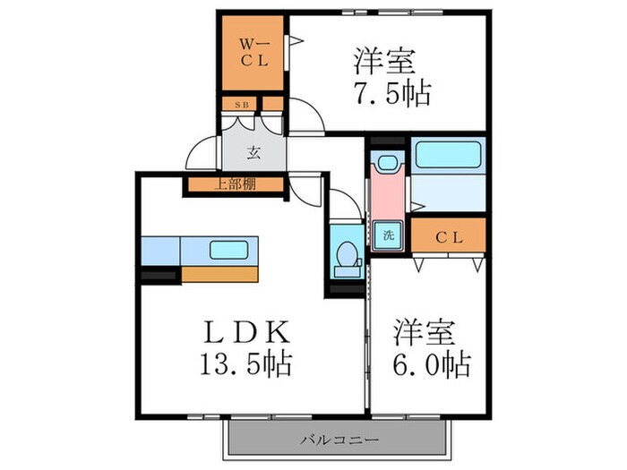 Douce Fleur55の物件間取画像