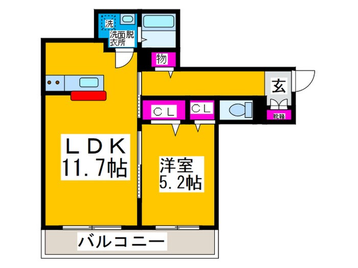 Benevolence三国ヶ丘の物件間取画像