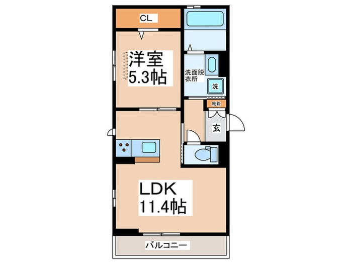 アルモニ高松北の物件間取画像