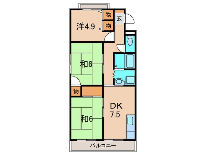 平成ハイツの物件間取画像