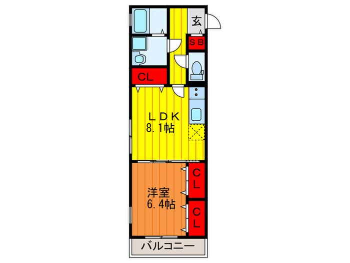 KTIレジデンス西三荘Ⅱの物件間取画像