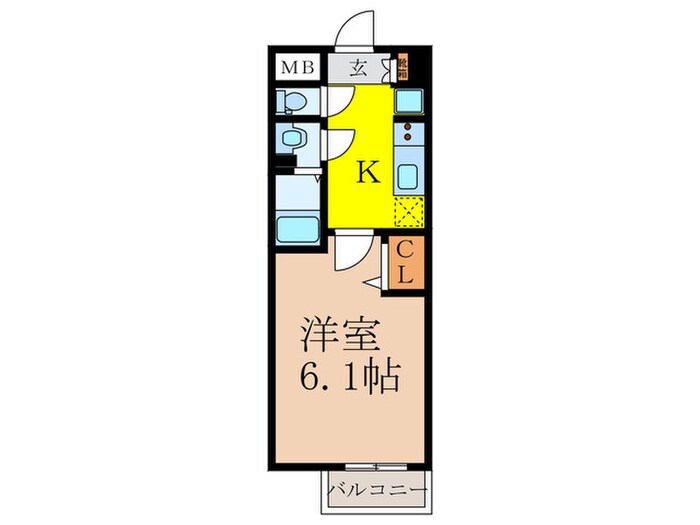 メインステージ新大阪(1007)の物件間取画像