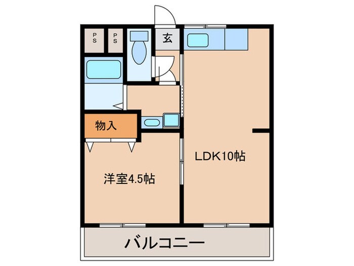 グランブルー宇治の物件間取画像