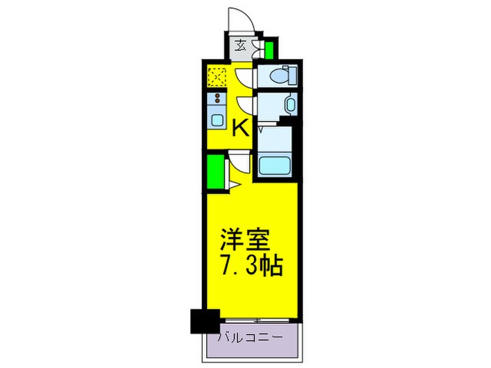 ﾌｧｽﾃｰﾄ難波ｸﾞﾗﾝﾌﾟﾘ(1108)の物件間取画像