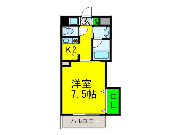 ブリリアン夕陽丘の物件間取画像