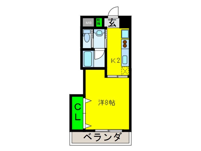 ブリリアン夕陽丘の物件間取画像