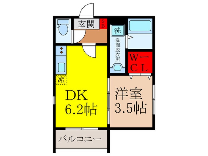 カメリアの物件間取画像