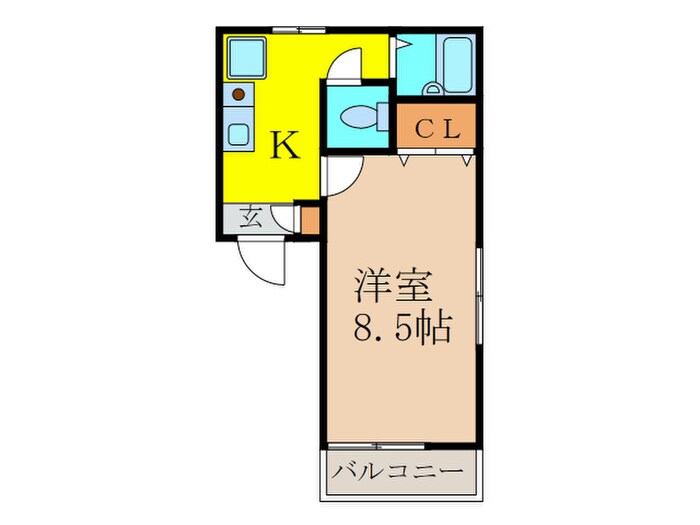 シャルム朝日の物件間取画像