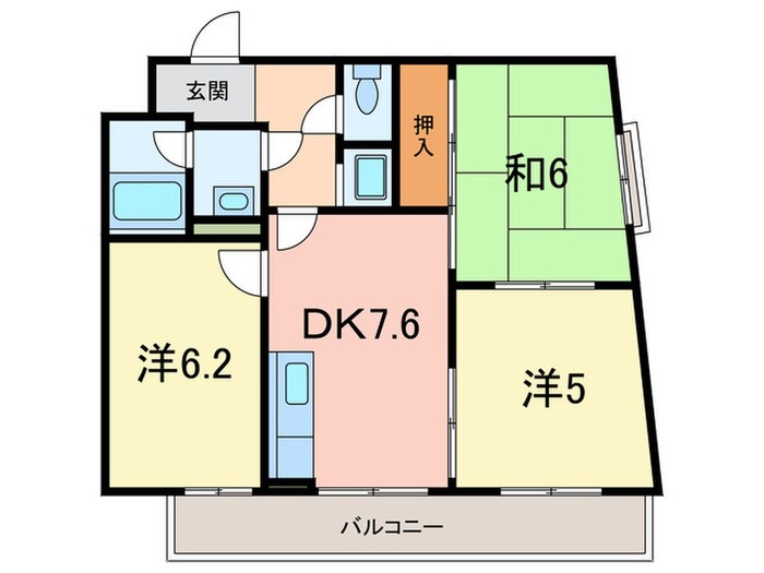 デコ－ル岡本Ⅱ番館の物件間取画像