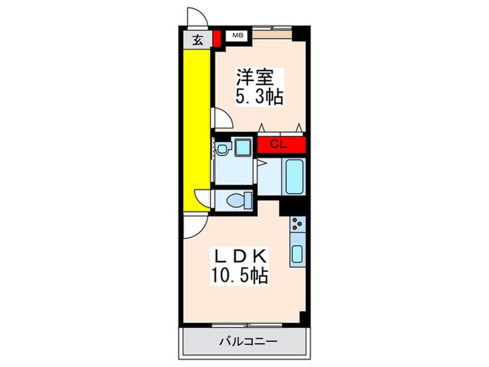 カ－サフェリスＭの物件間取画像