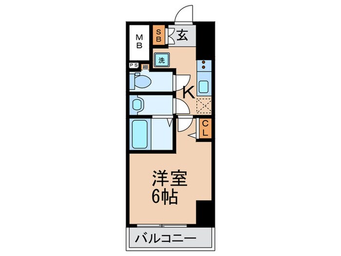 ｴｽﾃﾑｺｰﾄ心斎橋central(1305)の物件間取画像