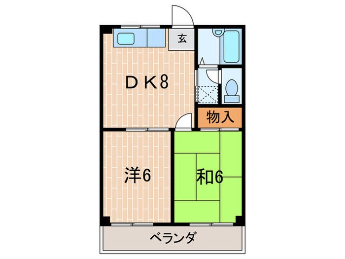 メゾンおかもとの物件間取画像