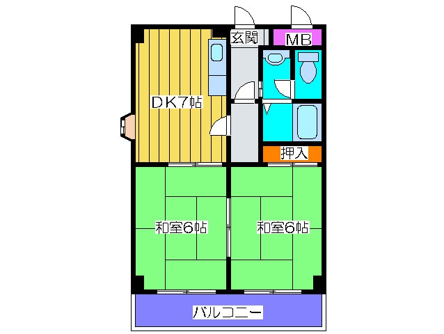 ロイヤル新森の物件間取画像