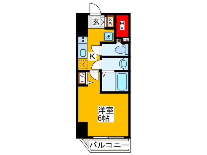 ｴｽﾃﾑｺｰﾄ心斎橋central(1203)の物件間取画像