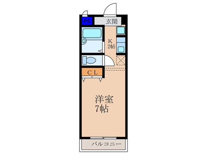 フロ－ラビュ－アカマンマの物件間取画像